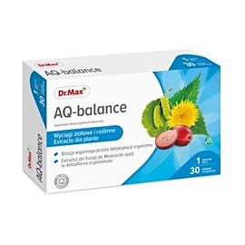 Dr.Max Aq-balance рослинні та трав'яні екстракти для детоксу, 30 таблеток на 30 днів прийому