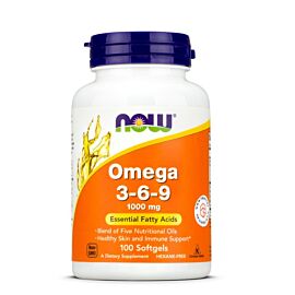 NOW Foods Super Omega 3-6-9 100 шт 1000 мг кошерний