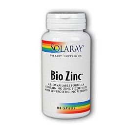Solaray Bio Zinc цинк піколінат, хелат і цитрат 15 мг + вітамін B6, 100 капсул