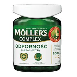 Mollers Complex omega-3 норвезький риб'ячий жир натуральний в капсулах + віт D 2000, 60 шт