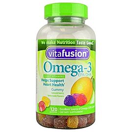 Vitafusion Omega 3 EPA DHA Natural Berry Lemonade вітаміни жувальні з OMEGA -3, 120 шт