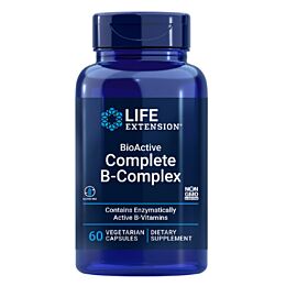 Life Extension BioActive Complete B-Complex комплекс вітамінів групи B, 60 капсул на 30 днів прийому