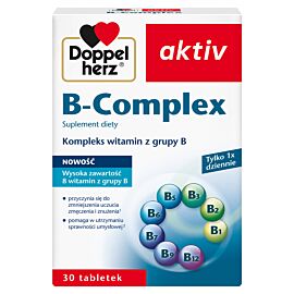 Doppelherz activ B-Complex Комплекс вітамінів групи В, 30 таблеток на 30 днів прийому