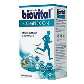 Egis Biovital Complex On мультивітаміни мультимінерали для чоловіків + Женьшеня екстракт, 60 капсул на 60 днів