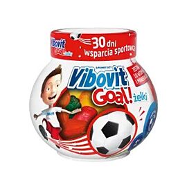 Vibovit Goal Teva жувальні вітаміни для дітей від 4 років, фруктовий смак, у вигляді м'яча, 30 шт