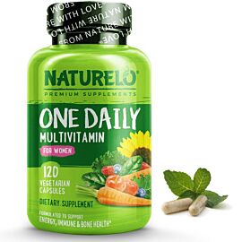 NATURELO One Daily Multivitamin for Women 120 Capsules вітаміни преміум класу з овочів, 120 капсул на 120 днів