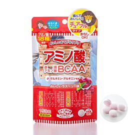 Japan Gals Otegaru смачні жувальні амінокислоти BCAA для спортивних підлітків і дорослих, 150 таблеток на 30 днів