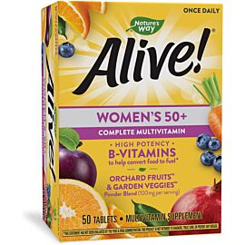 Nature's Way, Alive! Women's 50+ вітаміни + мінерали+ екстракти для жінок, 50 таблеток