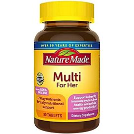 Nature Made multi for her мультивітаміни для жінок, 90 таб на 90 днів