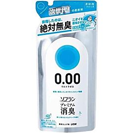 Lion Soflan Premium Deodorant Ultra Zero Softener кондиціонер для білизни без запаху, поповнення 400 мл