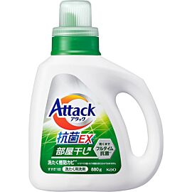 KAO Attack Antibacterial EX Концентрований антибактеріальний гель для прання, аромат свіжої зелені, 880 г