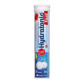 Olimp Hydratonic Fast калій, кальцій, магній, натрій, вітамін C напій для спортзалу, 20 шипучих таб. вишневий