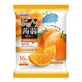 Orihiro Purun and Konjac Jelly Венчжоуський мандариновий натуральний сік у желе з Конняку, 6 пакетиків по 20 г