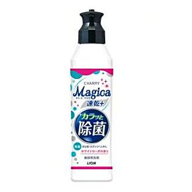 Lion Charmy Magica Гель для миття посуду Швидке висихання + антибактеріальний ефект, аромат троянд, 175 мл
