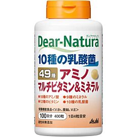 Asahi Dear Natura Японські вітаміни, мінерали, амінокислоти (49 компонентів), 400 таб на 100 днів