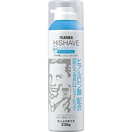 Feather Hi Shave Moist Lime Foam піна для гоління з гліциризиновою та гіалуроновою кислотою, аромат лайма, 230 г