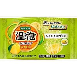 Earth Onbua ONPO Kodawari Yuzu шипучі таблетки для прийняття ванни з ароматом Юдзу, 45 г