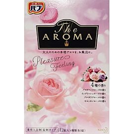 КАО Bub The Aroma Pleasure Feeling шипучі таблетки для прийняття ванни, 4 різних аромату троянди 12х40 г
