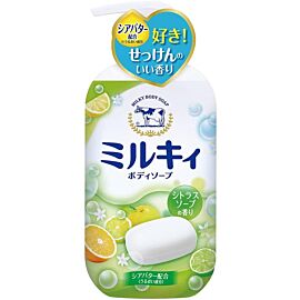 Cow Milky body Yuzu Мило для тіла з молочними ліпідами, керамідами, протеїном, цитрусовий аромат, 550 мл