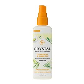 Crystal Mineral Deodorant Spray Chamomile And Green Tea Дезодорант спрей з мінеральними квасцями, 118 мл
