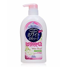 Kose Softtymo White Body Soap Гель для душу з гіалуроновою кислотою, квітковий аромат, 600 мл