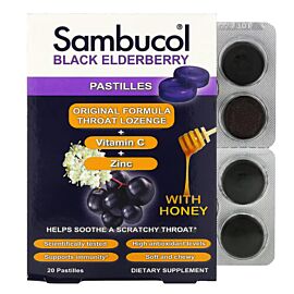 Sambucol Black Elderberry Pastilles with Honey 20 пастилок