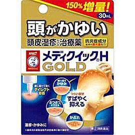Rohto Mentholatum MediQuick H Gold для лікування свербежу, екземи, стригучого лишаю, запалення шкіри голови, 50 мл