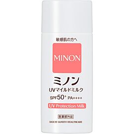 Minon UV Mild Milk SPF50+ PA++++ сонцезахисне молочко для чутливої шкіри, 80 мл