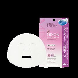 Minon Amino Moist AF тканинна маска з амінокислотами для вікової та чутливої шкіри, 24 мл, 4 шт.