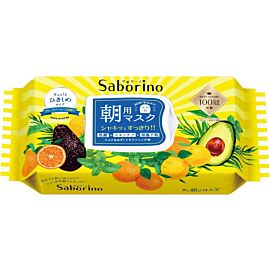Saborino Morning Mask Ранкова маска для обличчя з екстрактами фруктів і трав, 32 шт