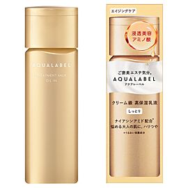 Shiseido Aqualabel Treatment Milk Oil in Омолоджуюче та зволожуюче кремове молочко, 130 мл