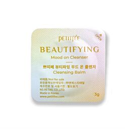 Petitfee beautifying mood on cleanser очищуючий бальзам для обличчя з олією камелії, пробник 3 г