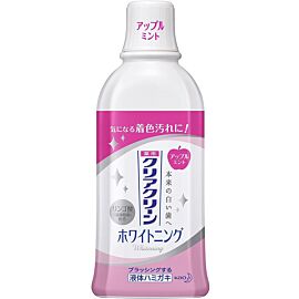 Kao Clear Clean Whitening Dental Rinse Apple Mint ополіскувач відбілюючий навіть смолу тютюну, 600 мл