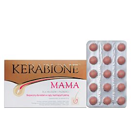 Valentis Kerabione Mama вітаміни для поліпшення стану волосся і нігтів, безпечні для вагітних і годуючих мам, 60 таб