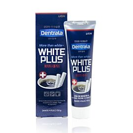 LION (KOREA) DENTRALA WHITE PLUS паста з фтором від слідів сигарет, кави, чаю, 150 г