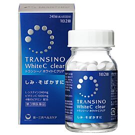 TRANSINO White C Clear Біодобавка для боротьби з небажаною пігментацією, 240 таблеток на 60 днів