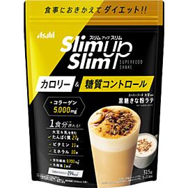 Asahi Slim Up Коктейль для схуднення з лактобактеріями + коричневий цукор, лате з Кіна, 315 г
