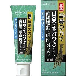 SUNSTAR Shio Hamigaki Сольова профілактична зубна паста, освіжаюча, 85 г