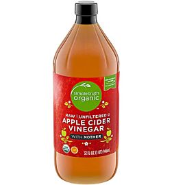 Simple Truth® Organic Apple Cider Vinegar Raw 5% Яблучний оцет натуральний органічний з м'якоттю, 946 мл
