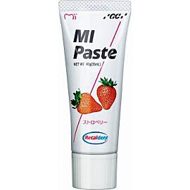 GC MI Paste (GC Tooth Mousse) Ремінералізуюча паста для зубів без фтору, полуничний смак, Японія, 40 г