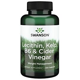 Swanson Lecithin, Kelp, B-6, & Cider Vinegar Лецитин, ламінарія, B-6, яблучний оцет, 240 таблеток