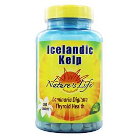 Nature's Life Icelandic Kelp Ламінарія, натуральний йод, 500 таблеток