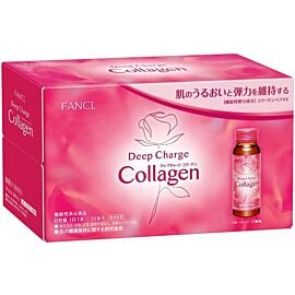 Fancl Deep Charge Collagen пептид колагену питний 3000 мг + вітамін С, 10 флаконів по 50 мл смак персик