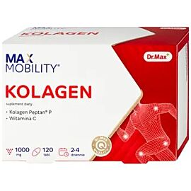 Dr.Max Kolagen Peptan колаген 1000 мг, вітамін C 15 мг у кожній таблетці, 120 таб