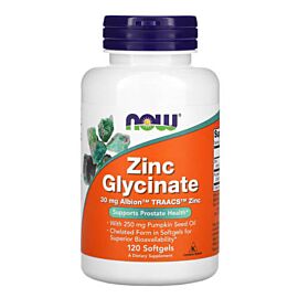 NOW Zinc Glycinate 30 mg 120 капсул