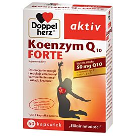 Doppelherz Aktiv, Koenzym Q10 Forte Коензим Q10 50 мг + вітаміни, 60 капс