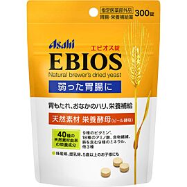 Японська Asahi Ebios пивні дріжджі з доповненнями, 300 таблеток