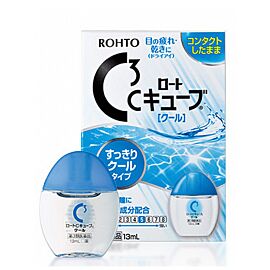 Rohto C3 Cool Освіжаючі краплі для зняття втоми при носінні контактних лінз, індекс свіжості 5, 13 мл