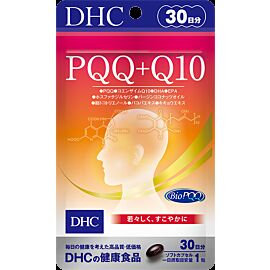 DHC PQQ＋Q10, DHA, EPA фосфатидилсерин, токотрієнол, бакопа для підтримки мозкової діяльності, 30 капсул