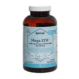 Vitacost-Synergy Mega EFA 600 мг Omega-3 EPA & DHA в кожній капсулі, 240 капсул